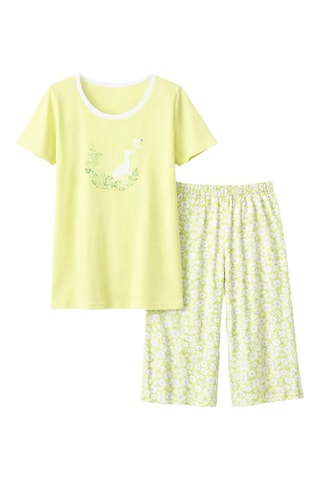 Pyjama Espiègle Compagnie - Vert clair et blanc