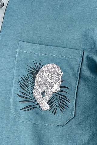 Pyjama Jungle Fantastique - Bleu-gris et noir