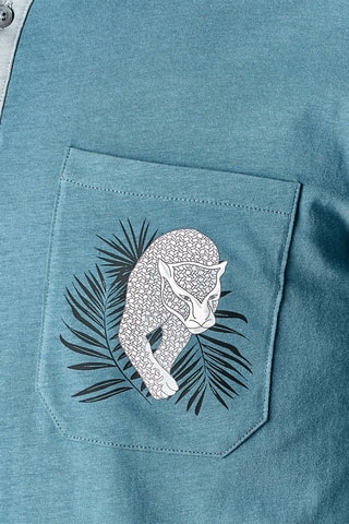 Pyjama Jungle Fantastique - Bleu-gris et noir