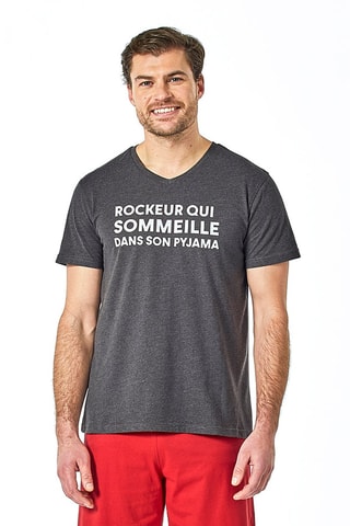 Pyjama Rockeur Dormeur - Anthracite chiné