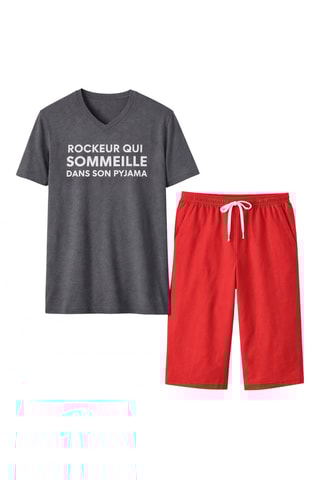 Pyjama Rockeur Dormeur - Anthracite chiné