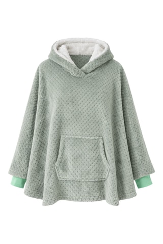 Poncho à capuche  - Un Amour De Loutre -  Gris clair