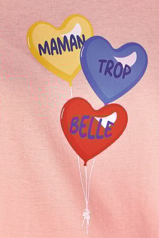 Pyjama  - Maman Trop Belle -  Rose et violet