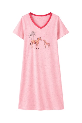 Chemise de nuit - Calins Zebres -  Rose