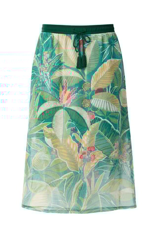 Jupe longue  - Folie Equatoriale -  Vert foncé