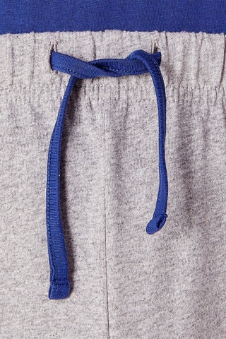 Pyjama  - Super Papa -  Gris chiné et bleu nuit