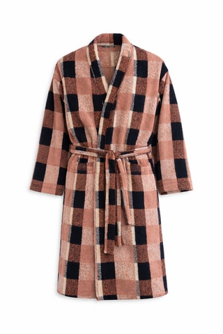 Peignoir  - Escapade A Aberdeen -  Beige et noir