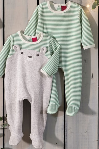 2 dors-biens polaires - Vert clair et gris chiné