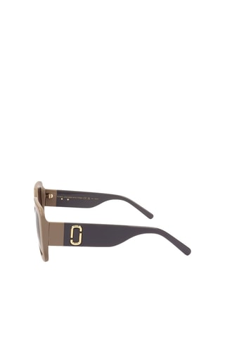 Lunettes de soleil femme - Catégorie 2 - Marc Jacobs - Beige et gris