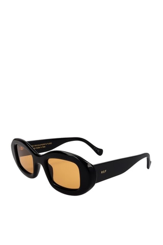 Lunettes de soleil femme - Catégorie 2 - Retrosuperfuture - Noir et jaune