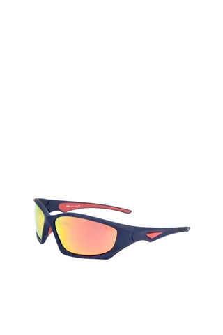 Lunettes de soleil polarisées homme - Verres effet miroir - Catégorie 3 - Lee Cooper - Blanc et bleu
