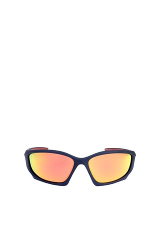 Lunettes de soleil polarisées homme - Verres effet miroir - Catégorie 3 - Lee Cooper - Blanc et bleu