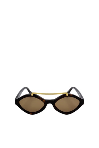 Lunettes de soleil femme - Catégorie 2 - Saturnino Eyewear - Noir et marron
