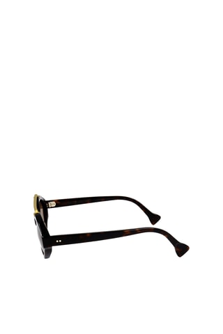 Lunettes de soleil femme - Catégorie 2 - Saturnino Eyewear - Noir et marron