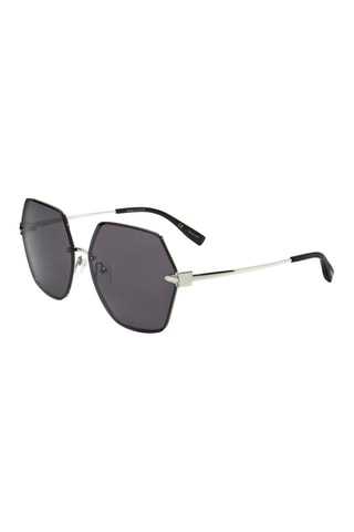 Lunettes de soleil femme - Catégorie 3 - Trussardi - Argenté et noir