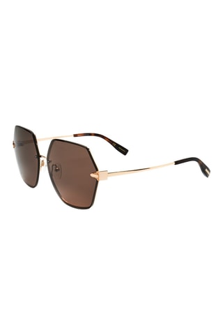 Lunettes de soleil femme - Catégorie 3 - Trussardi - Marron et doré