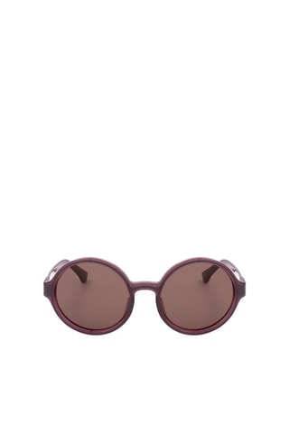 Lunettes de soleil femme - Catégorie 3 - Dries Van Noten by Linda Farrow - Marron et violet