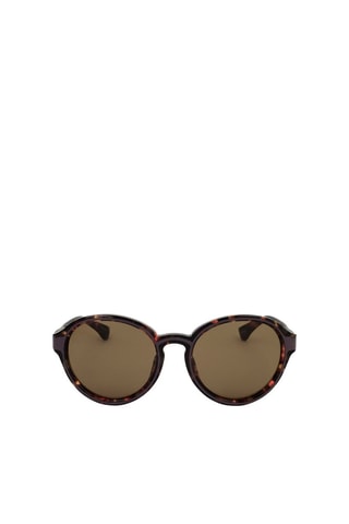 Lunettes de soleil femme - Catégorie 3 - Dries Van Noten by Linda Farrow - Rouge, jaune et marron