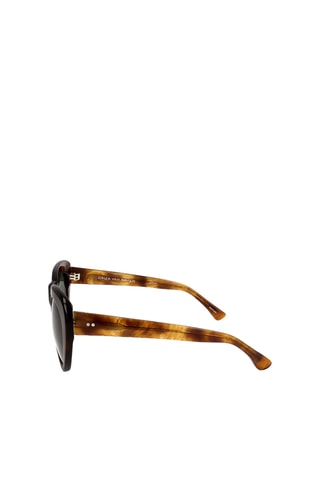 Lunettes de soleil femme - Catégorie 3 - Dries Van Noten by Linda Farrow - Noir, jaune, marron, orange et gris