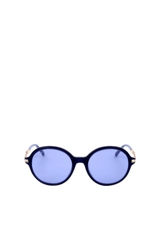 Lunettes de soleil ornées de cristaux Swaroski femme - Catégorie 2 - Swarovski - Blanc, bleu et doré