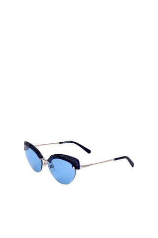 Lunettes de soleil femme - Catégorie 2 - Swarovski - Bleu et gris