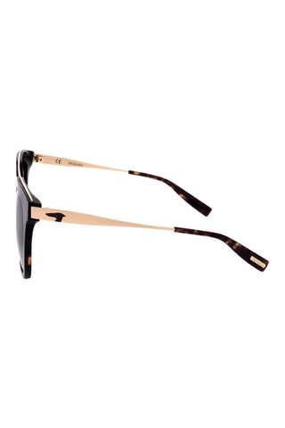 Lunettes de soleil femme - Catégorie 3 - Trussardi - Doré et noir