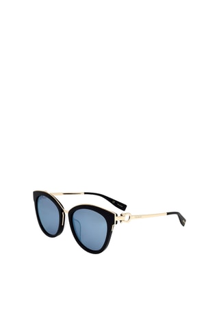 Lunettes de soleil femme - Catégorie 3 - Trussardi - Bleu et noir