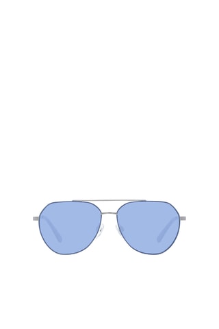 Lunettes de soleil homme - Catégorie 2 - Benetton - Argenté et bleu