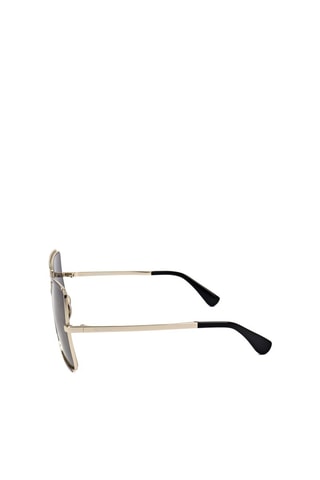 Lunettes de soleil femme - Catégorie 3 - MaxMara - Noir et doré