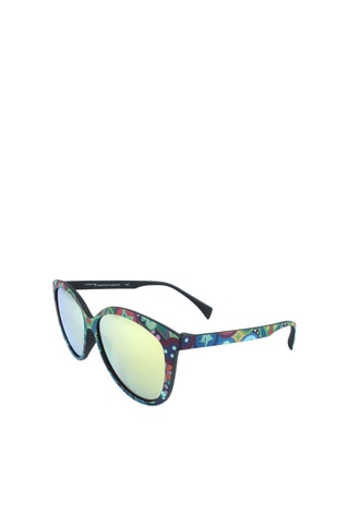 Lunettes de soleil femme Verres effet miroir - Catégorie 3 - Eyeye - Bleu et rouge