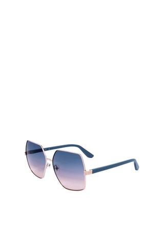 Lunettes de soleil femme - Catégorie 2 - Guess - Bleu, rose et doré