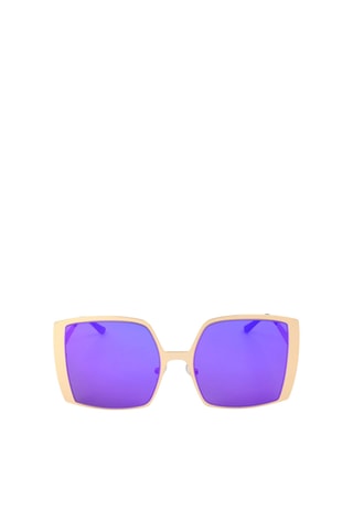 Lunettes de soleil femme - Verres effet miroir - Catégorie 3 - Italia Independent - Violet et doré