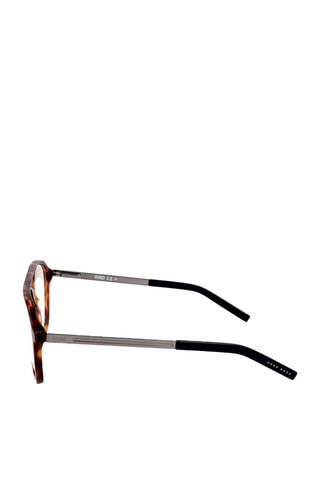 Lunettes de vue homme - Hugo - Noir, marron, orange et argenté