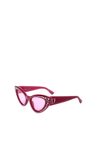 Lunettes de soleil femme - Catégorie 1 - Dsquared2 - Violet et argenté