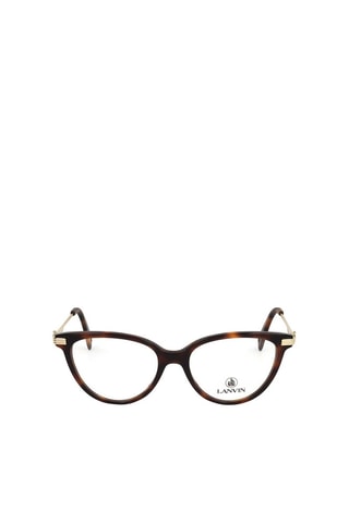 Lunettes de vue femme - Lanvin - Doré et marron