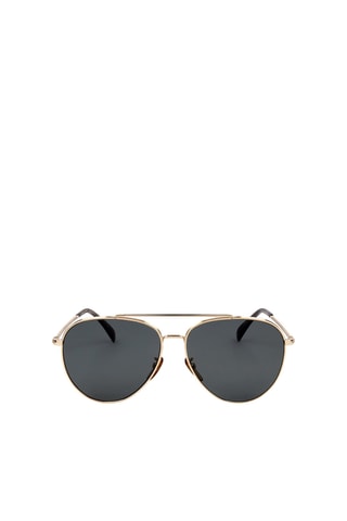 Lunettes de soleil polarisées homme - Catégorie 3 - David Beckham - Noir, doré et gris