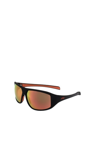 Lunettes de soleil mixte - Verres effet miroir - Catégorie 3 - F1 Eyewear Gold Collection - Noir, rouge, marron et orange