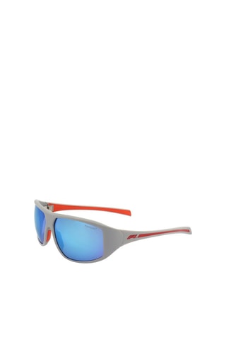 Lunettes de soleil mixte - Verres effet miroir - Catégorie 3 - F1 Eyewear Red Collection - Blanc, bleu et gris