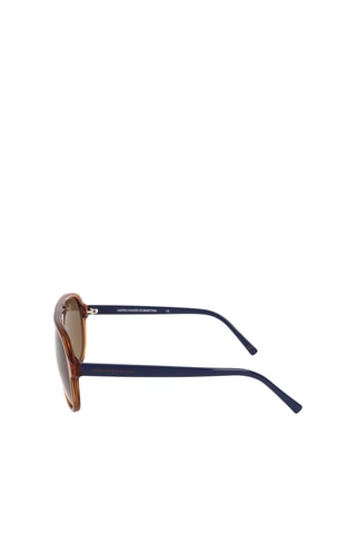 Lunettes de soleil homme Catégorie 3 - Benetton - Marron et orange