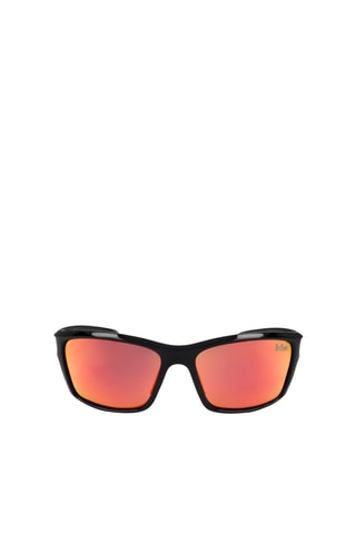 Lunettes de soleil polarisées mixte - Verres effet miroir - Catégorie 3 - Lee Cooper - Noir et rouge