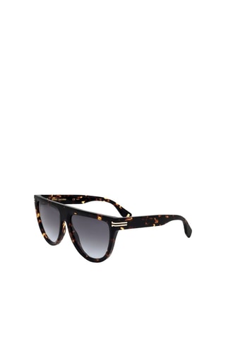 Lunettes de soleil femme - Catégorie 2 - Marc Jacobs Runway - Jaune et marron