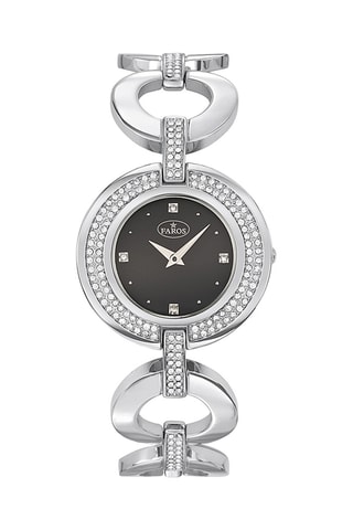 Stalen Quartz Horloge - Zilverkleurig en Zwart