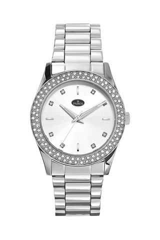 Stalen Quartz Horloge - Zilverkleurig
