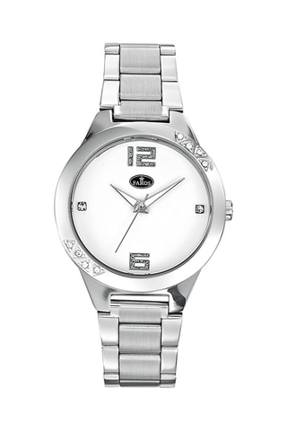 Stalen Quartz Horloge - Zilverkleurig