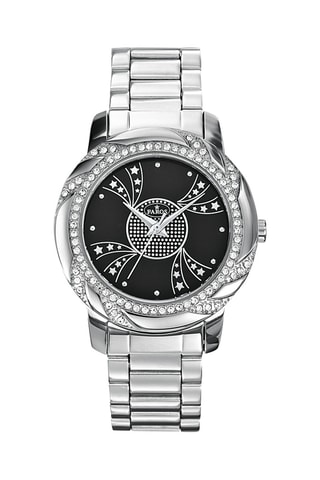 Stalen Quartz Horloge - Zilverkleurig en Zwart