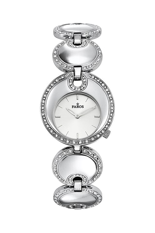 Stalen Quartz Horloge - Zilverkleurig