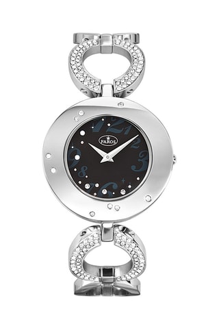 Stalen Quartz Horloge - Zilverkleurig en Zwart
