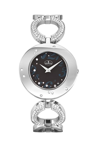 Stalen Quartz Horloge - Zilverkleurig en Zwart