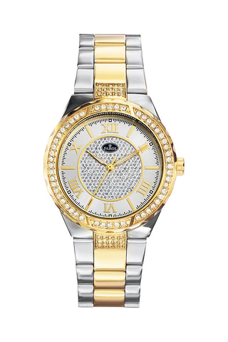 Stalen Quartz Horloge - Zilverkleurig en Goudkleurig