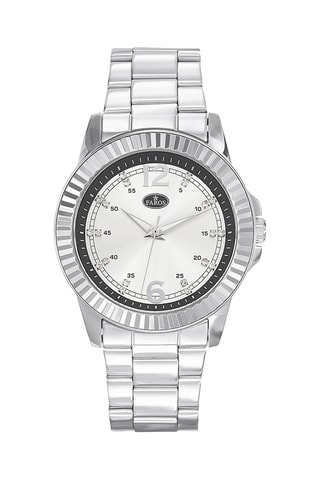 Stalen Quartz Horloge - Zilverkleurig